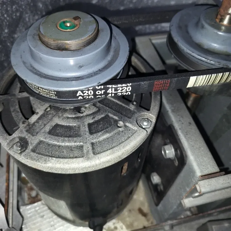 New Belt and Pulley on Commercial Kitchen Motor Unit