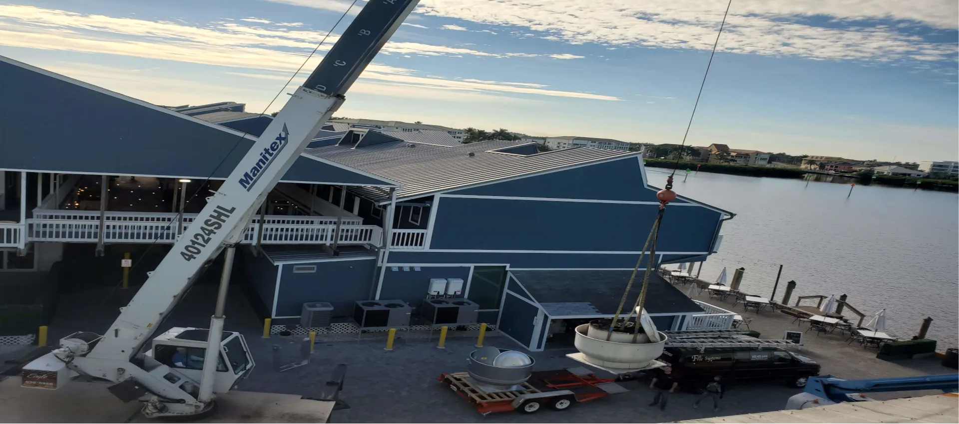 Fan Unit Replacement with Crane