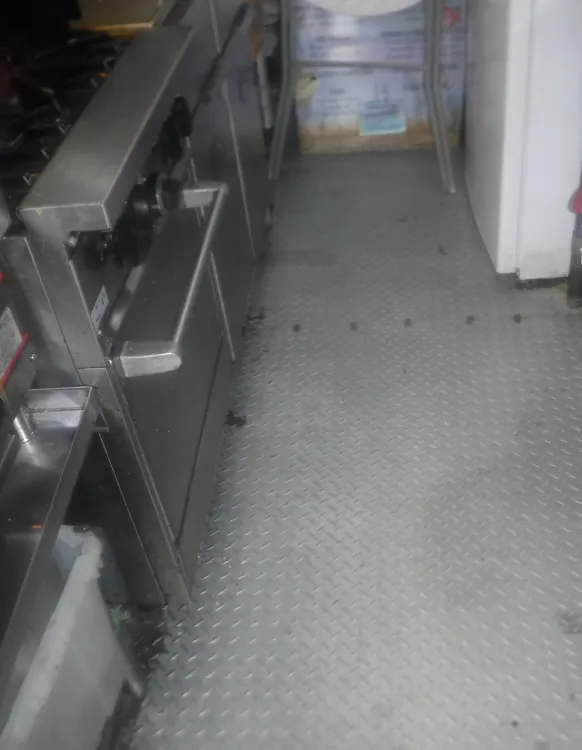 Cleaned Food Truck Floors and Equipment