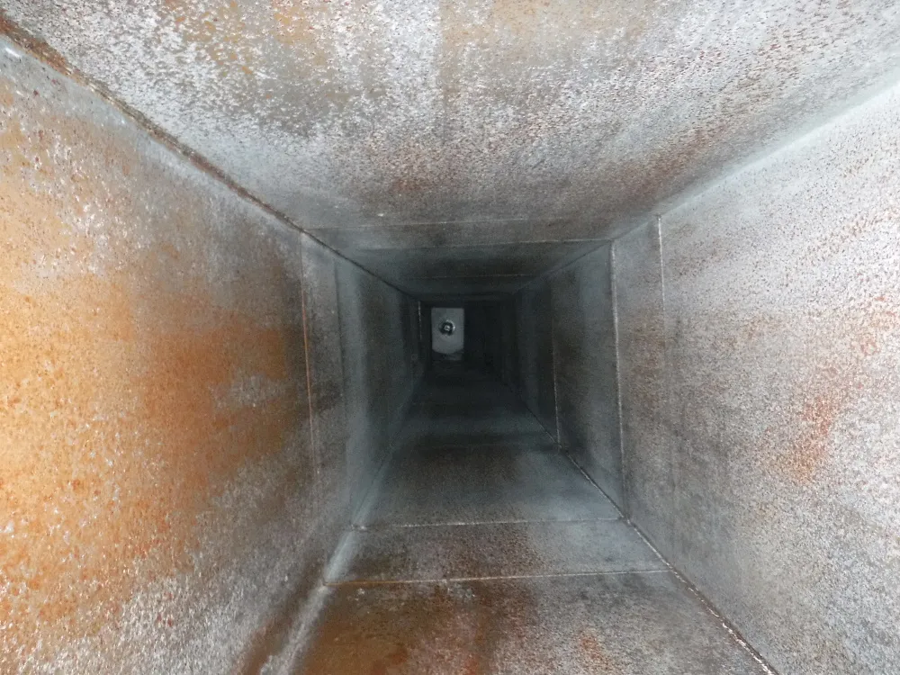 Commercial Kitchen Ducting Before Water Testing and Inspection 