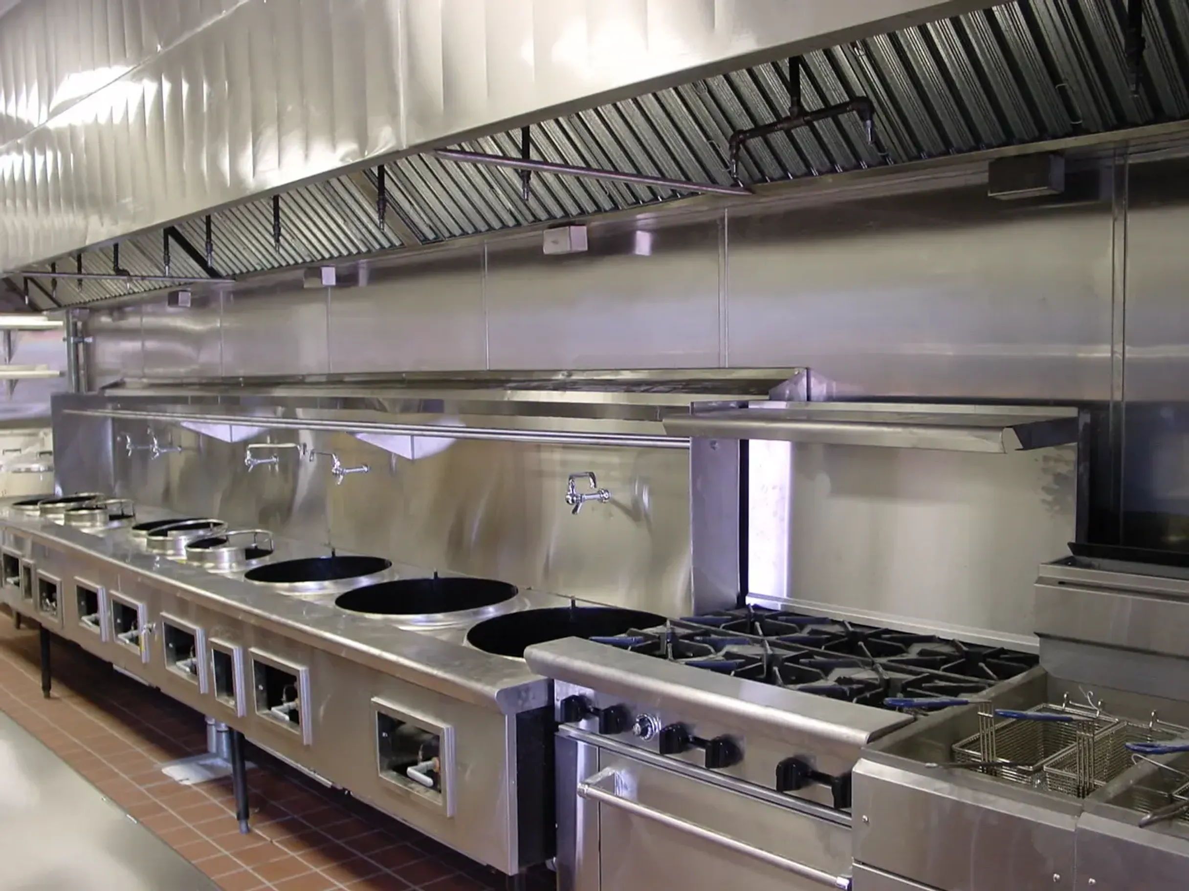 Finished cleaned and NFPA certified Kitchen Line