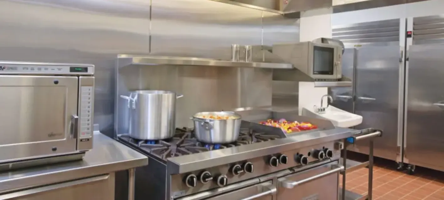 Cleaned and Cerified Kitchen Equipment and Hood